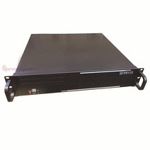산업용 컴퓨터 PC 19 인치 랙 장착형 서버 섀시 top2u400 2u 모니터 장비 케이스 4slot7slot 후면 창 검정색 400mm, 7슬롯 리어 윈도우