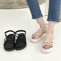 여자 플랫폼 샌들 여름 스트랩 슈즈 캐주얼 데일리