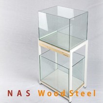 [라라아쿠아]NAS 우드스틸 스탠드 6035 Wh[바보사랑]