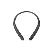 LG 톤 프리 NP3 넥밴드 무선 블루투스 헤드셋 - 접이식 이어버드 블랙