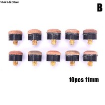 당구용품 당구 당구 큐 스틱 및 스누커 큐 부품용 큐 팁 10PCS 나사, B