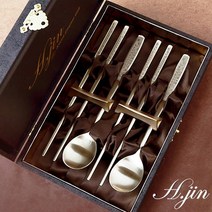 [도도예] H.jin 뉴 NEW 훈민나비 티타늄수저세트 (남녀구분 숟가락 젓가락) 기업 회사 관공서 기관 학교 직원 행사 단체 선물 기념품 답례품 추천, A 스타일