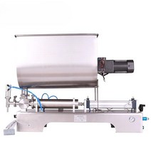 교반 호퍼식 정량 주입기/충진기 정량기 계량기 충진기 꿀 고추장 된장 쨈 화장품 소분기, 싱글헤드10-100ML[표준로터리밸브]