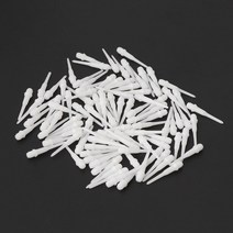 100pcs 플라스틱 다트 샤프트 팁 튜브 라인 교체 acces 다트 게임 가제트, 하얀색, 100개