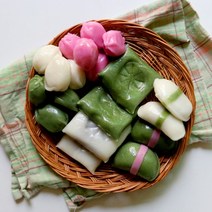 꿀떡 / 앙꼬 절편 / 앙꼬 바람떡 (백미/쑥 ) 1kg 굳지 않는 맛있는 떡, 고소미 삼색 꿀떡 1kg