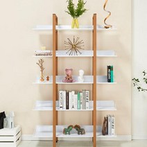 수납책장 벽책장 거실책꽂이 CZ313 스틸 5단 3colors 서재장 좁은 아이방, 화이트