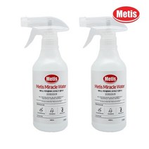메티스 미라클워터 조리도구 클리너 400ml x2개 냄비 기름때제거 찌든때제거 소독제 세정제 살균제 다목적 알카리이온수 프라이펜