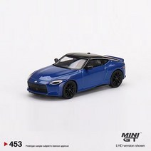 차량용 피규어 미니 GT 164 모델 차량용닛산 Z 성능 합금 차량 세란 블루 453 LHD, [01] Niss Z -Blue