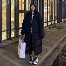 화이트롱패딩 여자 빅사이즈 가성비 단체 롱패딩