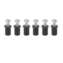 보트 cabin products 낚시 밸리 배 바다낚시 보트용품 나사 블라인드 패스너가 있는 M5 고무 우물 너트 오토바이 앞 유리 리벳 해양 액세서리 카누 딩기 6 개, [01] 6X Pan Head Screw