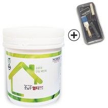 노루페인트 친환경 수성페인트 순앤수 멀티 0.9L 계란광 간단세트, 스카이블루