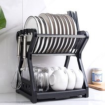 조리도구 수저 식기 건조대, 없음