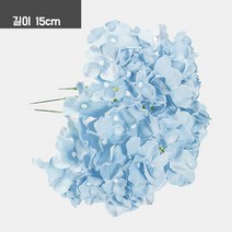 플랜트월 수직정원 인테리어 벽장식 벽면녹화 인조식물 잔디벽 40x60cm, I 푸른 수국 5 개