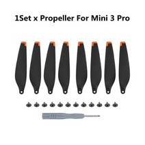 드론프로펠러 816pcs 미니 3 드론 프로펠러 경량 소품 dji 미니 3 프로 교체 프로펠러 드론 블레이드 dji 드론 액세서리, 오렌지 8개