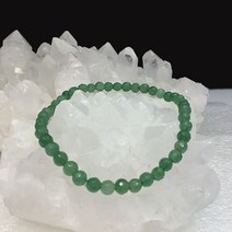 천연원석 개운 5월 탄생석 아벤츄린 컷 팔찌 4~4.5mm