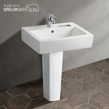 [고치고] 대림바스 CL-333D 1홀긴다리세면대 세면대 교체 시공 욕실 긴다리 세면대 세면기 욕실 화장실 전국배송 세면대부속, 1개