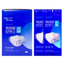 캐레원 KF94 황사방역마스크 대형 화이트-100매