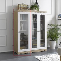 헤이즈 장식장 틈새장 낮은1330 높은1800 진열장 (택1) 3colors화이트/아카시아화이트/아카시아, 틈새장 1330, 아카시아 화이트