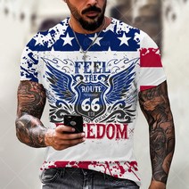 방검복 경찰방검복 방검조끼 여름 남성 티셔츠 오버사이즈 루즈한 옷 빈티지 반팔 패션 미국 루트 66 글, 03 OFSM-00729_04 M