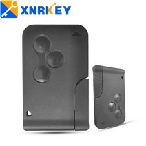 XNRKEY3 버튼 스마트 카드 리모트 자동차 키 셸 르노 메간 2 3 콜레오스 경치 버튼 교체 키 케이스 고리