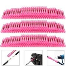 터미널 열 수축 버트 압착 단자 500/100PCS 전선 빨간색 방수 절연 씰 와이어 커넥터 22-16 AWG, [01] Red, [03] 200PCS