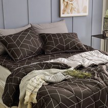 에이치나인 알러스킨 마이크로화이바 알러지케어 사계절 차렵이불 패드 토퍼 베개커버 SS Q 블랙 화이트