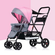 쌍둥이유모차 휴대용 연년생 유모차 경량 쌍둥이 다용도 프레임 KIDS 2인유모차 2인승 연년생유모차, 10
