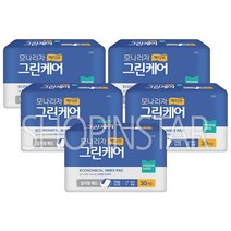 [샵인스타]모나리자 액티브 그린케어 일자형패드(30개입) 무배, 5개