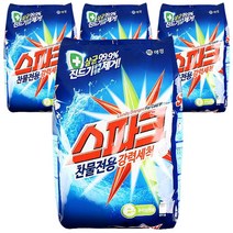 스파크 스마트클린 분말세제 리필, 3kg, 4개