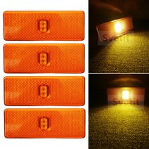 벤츠 악세사리 LED 조명 앰버 24V 메르세데스 벤츠 악트로스 Atego Arocs MP2 MP3 MP4 MP5 트럭 사이드 마, 한개옵션0