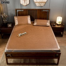DFMEI 돗자리 라탄석 쓰리피스 접이식 여름 더블 아이스석 숙소 돗자리, 걸음걸이가 높다