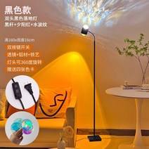 프로젝션 램프 거실 분위기 라이트 플로어 장스탠드, 블랙+일몰+워터