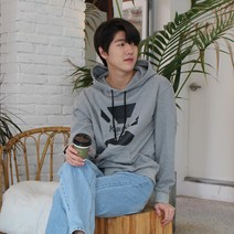 플레이몬스터 블록 후디 / 데일리 케주얼 후드티 후드 티셔츠 / 루즈핏 오버핏 / 남성 남자