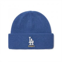 MLB 배색 로고 비니 LA Blue