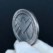 기념주화 미국 S.H.I.E.L.D. 니켈 실버 기념 주화 히드라 만화 해골 챌린지 크래프트 메달