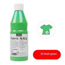 Pebeo 500ML 패브릭 페인트 섬유 안료 손으로 그린 의류 신발 색상 방수 및 비 caking 예술 용품을 건조 후, [26] 20