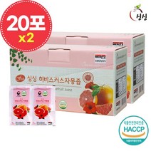 [싱싱] 히비스커스 자몽즙 2박스 40포, 단품, 단품