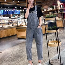 이레 여성 멜빵 청바지AS-P