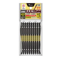 ANEX 아넥스 블랙 토션 드라이버 비트 ABR-14M 2x110 110mm SET 10개 초강력 초강도 임팩 자석 임팩용 전동 비트날 십자 녹방지 일제 공구 카리스툴