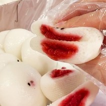 쫄깃하고 소화가 잘되는 울산고래술떡 잔기지떡 4종(팥 딸기 흑미 치즈), [개별포장] 흑미 잔기지떡 40개입