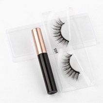 자석 마그네틱 속눈썹 마그네틱 밍크 라이너 래쉬 짧은 가짜 지속 수제 메이크업 도구, 1쌍-t04-m