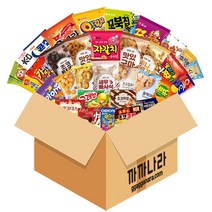 까까나라 과자 간식 럭키박스 사무실용 12p 과자세트, 1box, 럭키박스(33p)