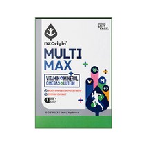 엔젯오리진 멀티맥스 복합영양제 오메가3 루테인 종합비타민 앤 미네랄 효능 60캡슐, 60정, 1개