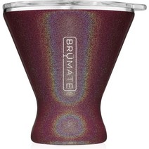 BrüMate MargTini 10온스 마티니 마가리타 텀블러 진공 단열 스테인레스 스틸 글리터 메를로