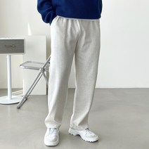 빠델 남성용 사계절 일자 와이드 밴딩 스판 트레이닝팬츠