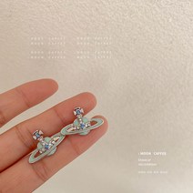 ENBEIER 로스트 플래쉬 토성 귀걸이 심플 이어링 vivi-enne