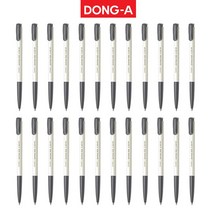 동아 스피디볼 볼펜 0.38mm 1다스(24개입), 블랙(24개입)