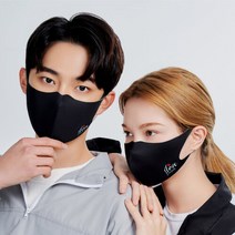 브랜드없음 지오코 프리미엄 연예인 패션마스크 아이러브바이시클 블랙, M