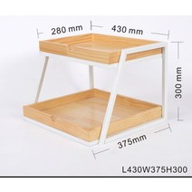 빵 진열 2단 계단식 트레이 나무 제과 쿠키 마카롱 베이커리 선반 매대 진열장, A접시+화이트개