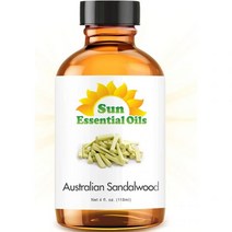 Sun Essential Oils Australian Sandalwood 썬 에센셜 오일 오스트레일리아 샌달우드 118ml, 4 Fl Oz (Pack of 1)